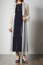 画像をギャラリービューアに読み込む, Navy velvet onepiece