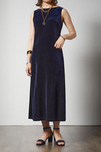 画像をギャラリービューアに読み込む, Navy velvet onepiece