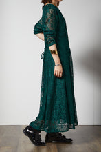 画像をギャラリービューアに読み込む, Lace Dark green dress

