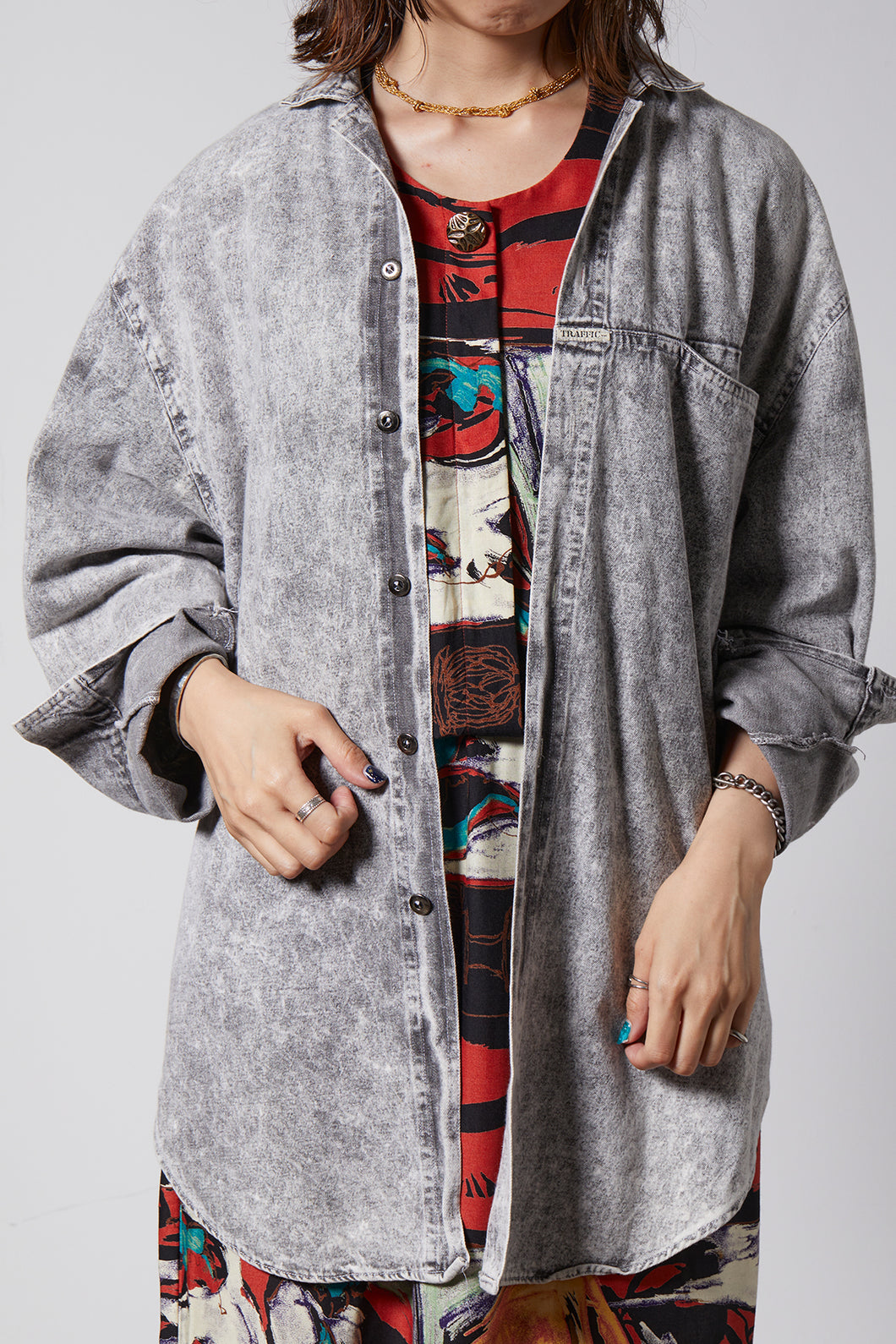 Black denim shirts