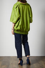 画像をギャラリービューアに読み込む, Satin green jacket
