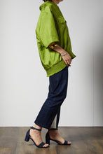 画像をギャラリービューアに読み込む, Satin green jacket
