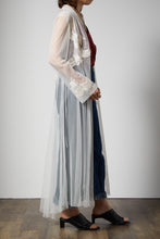 画像をギャラリービューアに読み込む, Lace long white cardigan
